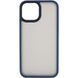 TPU+PC чохол Metal Buttons для Apple iPhone 13 / 14 (6.1") Синій / Navy Blue фото 1