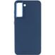 TPU чехол Bonbon Metal Style для Samsung Galaxy S21 FE Синий / Cosmos blue фото 2