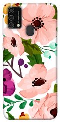 Чехол itsPrint Акварельные цветы для Samsung Galaxy M21s