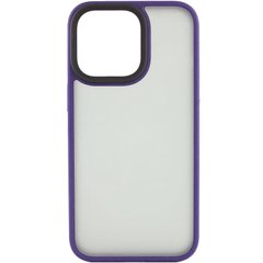 TPU+PC чехол Metal Buttons для Apple iPhone 14 Pro Max (6.7") Темно-Фиолетовый