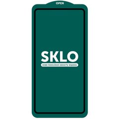 Защитное стекло SKLO 5D (full glue) (тех.пак) для Realme 10 4G Черный / Белая подложка