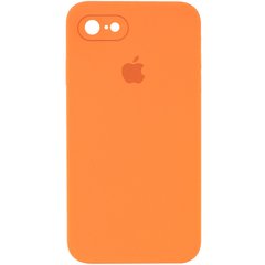 Чохол Silicone Case Square Full Camera Protective (AA) для Apple iPhone 6/6s (4.7") Помаранчевий / Papaya
