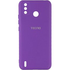 Чехол Silicone Cover My Color Full Camera (A) для TECNO Spark 6 Go Фиолетовый / Purple