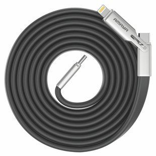 Дата кабель Amaya ACD-325X 2in1 Type-C to Lightning/Type-C 240W (1.2m) Black