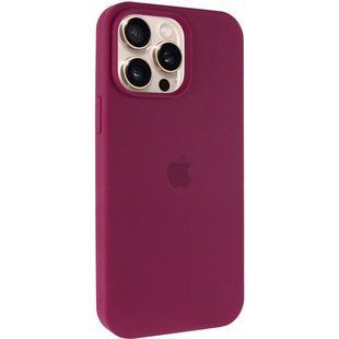 Чохол Silicone Case Full Protective (AA) для Apple iPhone 15 Pro Max (6.7") Бордовий / Maroon