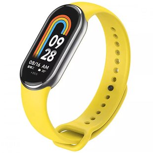 Силиконовый ремешок для Xiaomi Mi Band 8 Желтый / Yellow