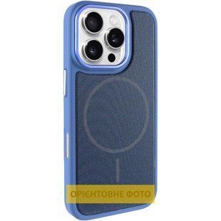 Чохол PC Textile Hybrid with Magnetic Fit для Apple iPhone 16 Pro (6.3") Blue