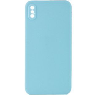 Силіконовий чохол Candy Full Camera для Apple iPhone XS Max (6.5") Бірюзовий / Turquoise