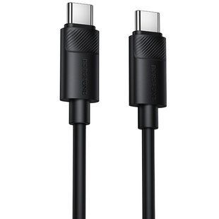 Дата кабель Borofone BX123 Leya Type-C to Type-C 60W (1m) Black