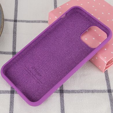 Чехол Silicone Case Full Protective (AA) для Apple iPhone 11 Pro Max (6.5") Фиолетовый / Grape