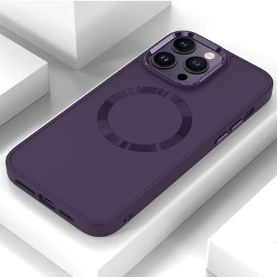TPU чохол Bonbon Metal Style with Magnetic Fit для Apple iPhone 16 Pro (6.3") Фіолетовий / Dark Purple