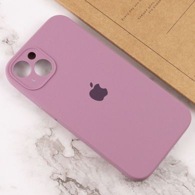 Чехол Silicone Case Full Camera Protective (AA) для Apple iPhone 14 (6.1") Лиловый / Lilac Pride