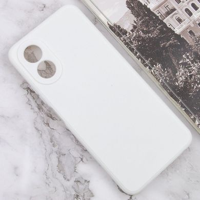 Силиконовый чехол Candy Full Camera для Oppo A38 / A18 Белый / White