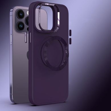 TPU чохол Bonbon Metal Style with Magnetic Fit для Apple iPhone 16 Pro (6.3") Фіолетовий / Dark Purple