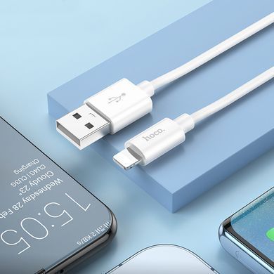 Дата кабель Hoco X87 Magic silicone USB to Lightning (1m) White