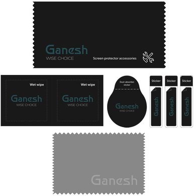 Захисне скло Ganesh (Full Cover) для Apple iPhone 15 Pro Max (6.7") Чорний