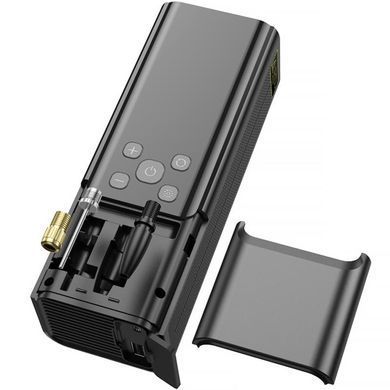 Уценка Автомобильный насос Hoco ZP7 Maddy smart (5000 mAh) Мятая упаковка / Black