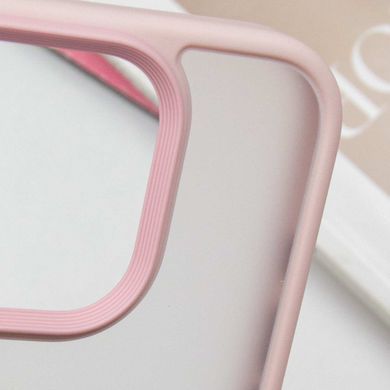 TPU+PC чохол Metal Buttons для Apple iPhone 16 Pro (6.3") Рожевий / Pink
