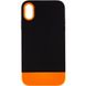 Чехол TPU+PC Bichromatic для Apple iPhone XR (6.1") Black / Orange фото 1