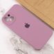 Чехол Silicone Case Full Camera Protective (AA) для Apple iPhone 14 (6.1") Лиловый / Lilac Pride фото 4
