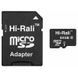 Карта памяти Hi-Rali (UHS-1) microSDXC Class 10 - 64GB (с адаптером) Черный фото 1