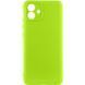 Чехол TPU GETMAN Liquid Silk Full Camera для Samsung Galaxy A05 Салатовый / Neon Green