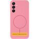 Чехол Silicone Cover Lakshmi Full Camera (AA) with MagFit для Samsung Galaxy S25 Edge Розовый / Light pink