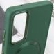 TPU чехол Bonbon Metal Style with MagSafe для Samsung Galaxy S21 FE Зеленый / Army Green фото 5