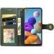 Шкіряний чохол-книжка GETMAN Gallant (PU) для Samsung Galaxy A21s Зелений фото 3