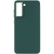 TPU чохол Bonbon Metal Style для Samsung Galaxy S21 FE Зелений / Pine green фото 2