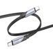 Дата кабель Hoco U119 Machine charging data Type-C to Type-C 60W (1.2m) Black фото 2