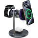 БЗУ WIWU Wi-W041 Space Qi2 3 in 1 wireless charger Black фото 2
