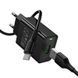 МЗП Hoco CS92A Leader QC3.0 18W (1USB-A) + кабель USB to Type-C Black фото 5