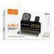 БЗУ Hoco DWQ03 North 4in1 with alarm clock Black фото 2