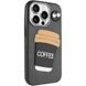 Чехол TPU Leather Toys для Apple iPhone 14 Pro Max (6.7") Coffee / Black