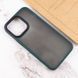 TPU+PC чохол Metal Buttons для Apple iPhone 15 (6.1") Зелений / Dark Green фото 4