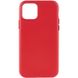 Шкіряний чохол Leather Case (AA Plus) для Apple iPhone 11 (6.1") Crimson фото 1