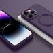 TPU чохол Bonbon Metal Style with Magnetic Fit для Apple iPhone 16 Pro (6.3") Фіолетовий / Dark Purple фото 6