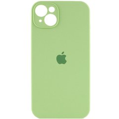 Чехол Silicone Case Full Camera Protective (AA) для Apple iPhone 14 (6.1") Мятный / Mint