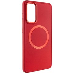 TPU чохол Bonbon Metal Style with MagSafe для Samsung Galaxy S21 FE Червоний / Red