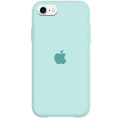Уцінка Чохол Silicone Case Full Protective (AA) для Apple iPhone SE (2020) Відкрита упаковка / Бірюзовий / Turquoise