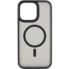TPU+PC чехол Metal Buttons with MagSafe для Apple iPhone 15 (6.1") Черный