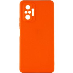Силиконовый чехол Candy Full Camera для Xiaomi Redmi Note 10 Pro / 10 Pro Max Оранжевый / Orange