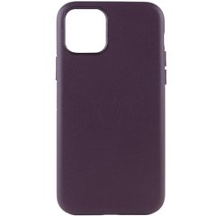 Шкіряний чохол Leather Case (AA Plus) для Apple iPhone 11 (6.1") Dark Cherry