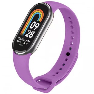 Силиконовый ремешок для Xiaomi Mi Band 8 Фиолетовый / Grape