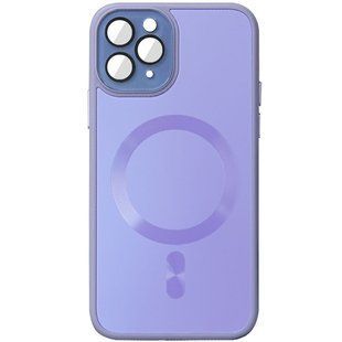 Чохол TPU+Glass Sapphire Midnight with Magnetic Fit для Apple iPhone 13 Pro Max (6.7") Бузковий / Dasheen