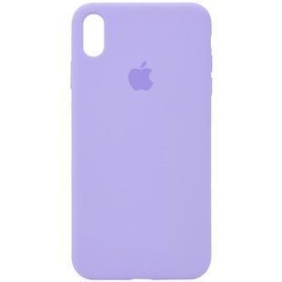 Чехол Silicone Case Full Protective (AA) для Apple iPhone XS Max (6.5") Сиреневый / Dasheen