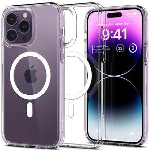 Чехол SGP Ultra Hybrid (MagFit) для Apple iPhone 14 Pro (6.1") Прозрачный