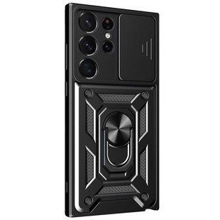 Чехол Ummi Camshield Serge Ring для Samsung Galaxy S24 Ultra Черный / Black