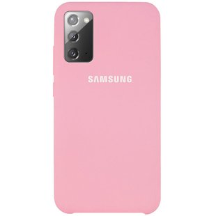 Уценка Чехол Silicone Cover (AAA) для Samsung Galaxy Note 20 Эстетический дефект / Розовый / Light pink